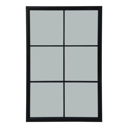 Black Wood XL Window Mirror